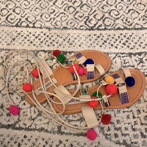 Steve Madden hippie rave festival sandals leather